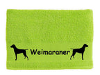 Handtuch: Weimaraner 1-Tierisch-tolle Geschenke-Tierisch-tolle-Geschenke