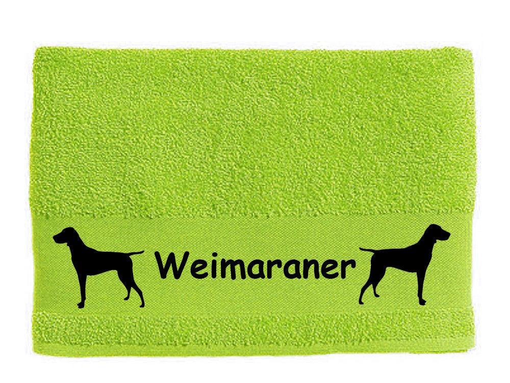 Handtuch: Weimaraner 1-Tierisch-tolle Geschenke-Tierisch-tolle-Geschenke