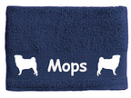 Handtuch: Mops - Möpse 1-Tierisch-tolle Geschenke-Tierisch-tolle-Geschenke