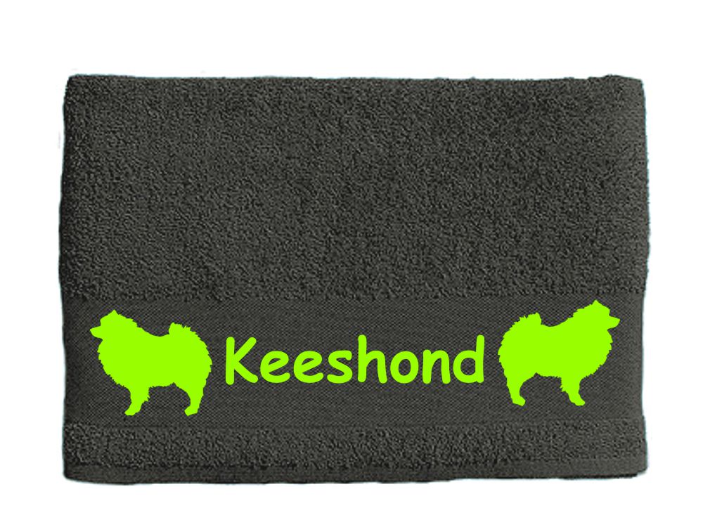 Handtuch: Keeshond 1-Tierisch-tolle Geschenke-Tierisch-tolle-Geschenke