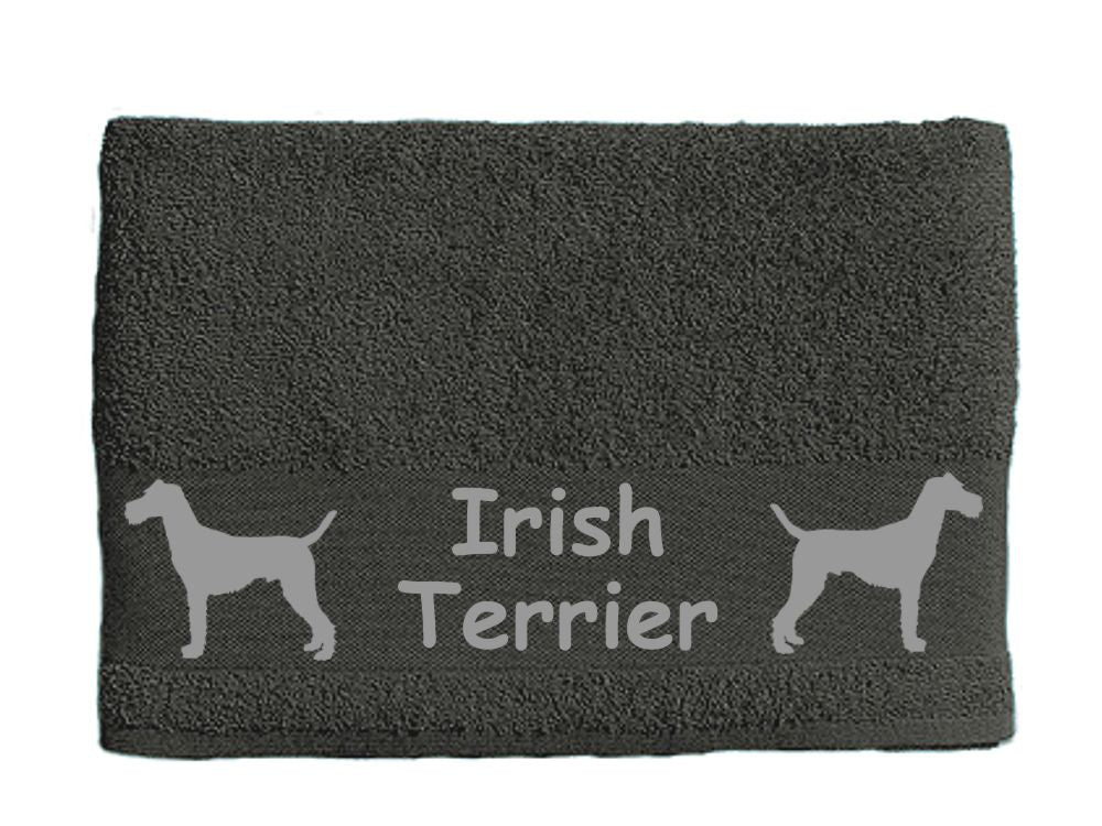 Handtuch: Irish Terrier 1-Tierisch-tolle Geschenke-Tierisch-tolle-Geschenke