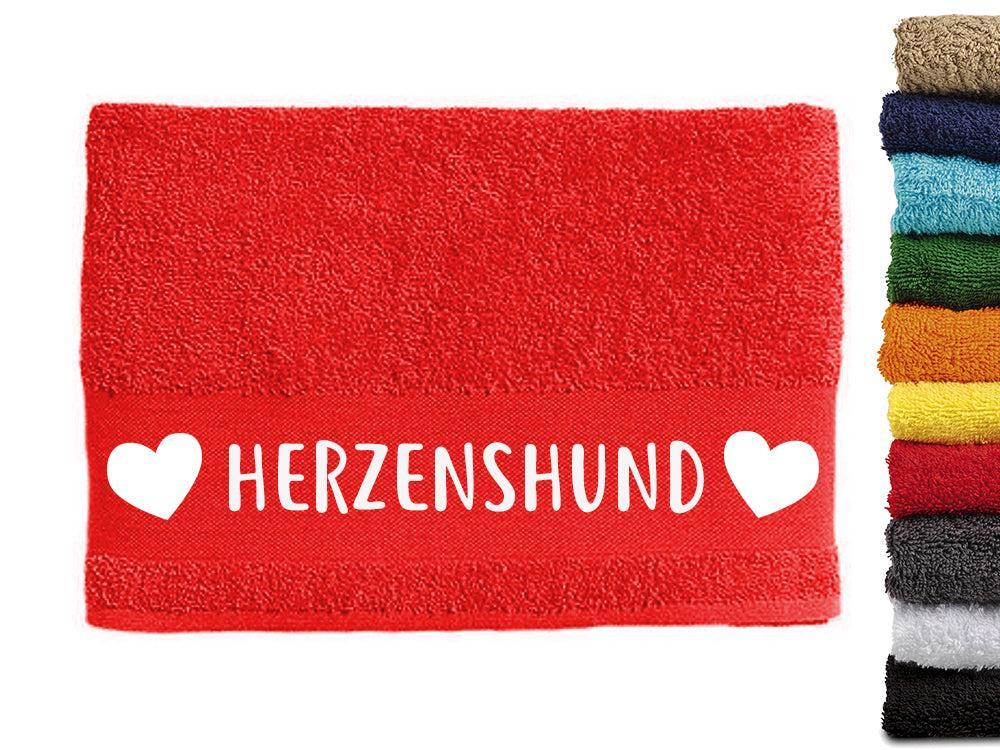 Handtuch Hundespruch: Herzenshund-Tierisch-tolle Geschenke-Tierisch-tolle-Geschenke