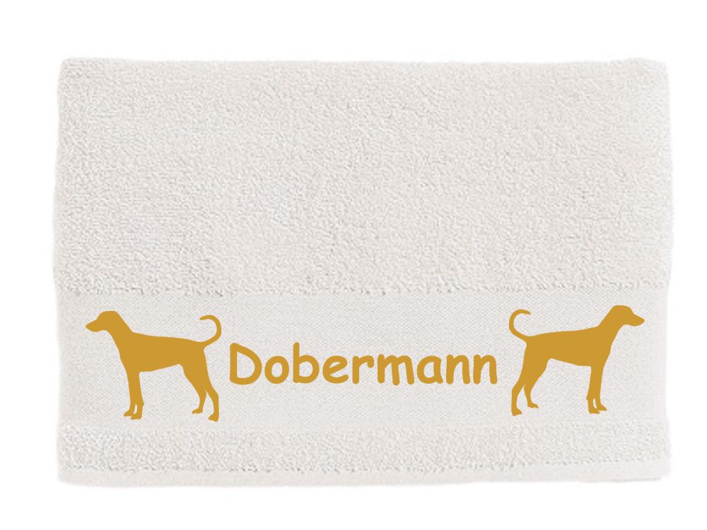 Handtuch: Dobermann 1-Tierisch-tolle Geschenke-Tierisch-tolle-Geschenke