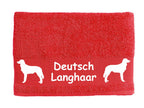 Handtuch: Deutsch Langhaar-Tierisch-tolle Geschenke-Tierisch-tolle-Geschenke