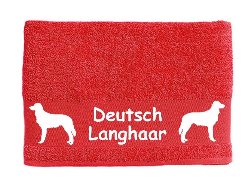 Handtuch: Deutsch Langhaar-Tierisch-tolle Geschenke-Tierisch-tolle-Geschenke