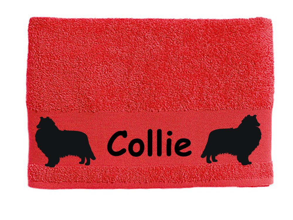 Handtuch: Collie 2-Tierisch-tolle Geschenke-Tierisch-tolle-Geschenke