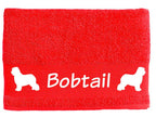 Handtuch: Bobtail - Old English Sheepdog-Tierisch-tolle Geschenke-Tierisch-tolle-Geschenke