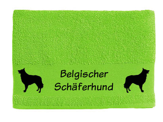 Handtuch: Belgischer Schäferhund Groenendael-Tierisch-tolle Geschenke-Tierisch-tolle-Geschenke