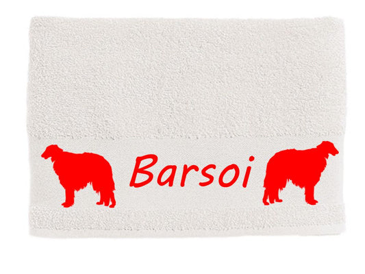 Handtuch: Barsoi - Borsoi - Borzoi-Tierisch-tolle Geschenke-Tierisch-tolle-Geschenke