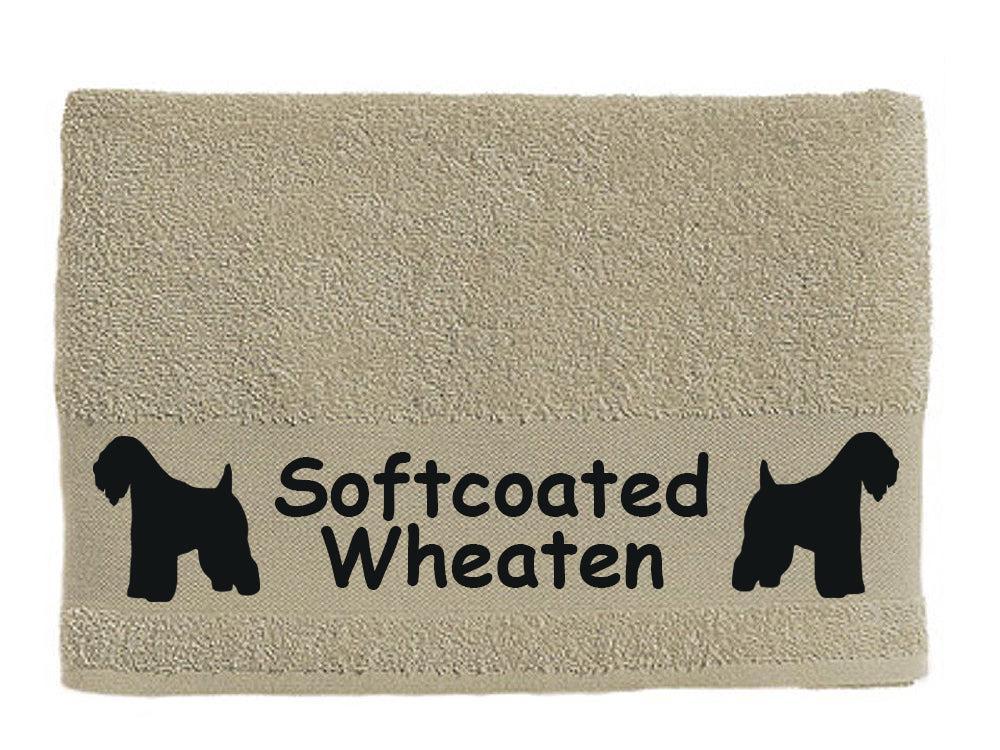 Handtuch: Softcoated Wheaten Terrier-Tierisch-tolle Geschenke-Tierisch-tolle-Geschenke