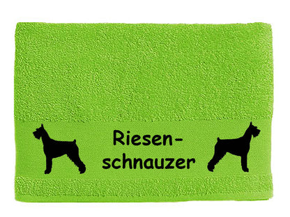 Handtuch: Riesenschnauzer 2-Tierisch-tolle Geschenke-Tierisch-tolle-Geschenke