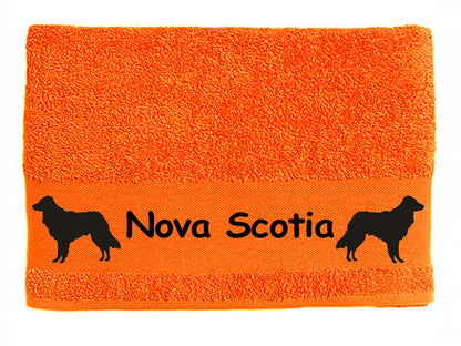 Handtuch: Nova Scotia Duck Tolling Retriever-Tierisch-tolle Geschenke-Tierisch-tolle-Geschenke