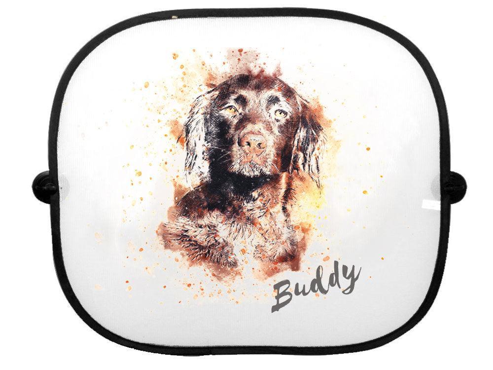 Sonnenschutz-Blende: Kleiner Münsterländer-Tierisch tolle Geschenke