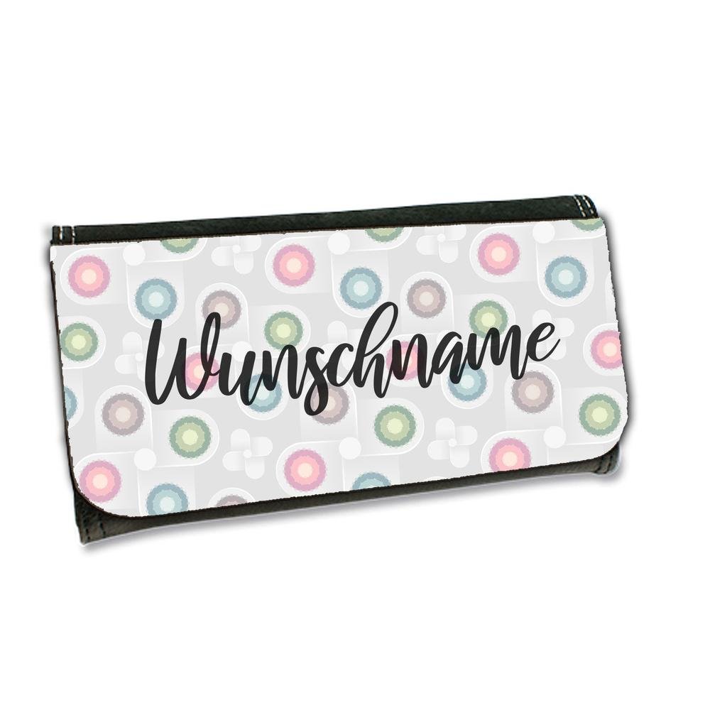 Geldbörse - Pastell Pattern Wunschname - Tierisch tolle Geschenke