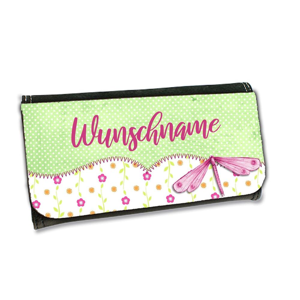Geldbörse - Flower Power Wunschname - Tierisch tolle Geschenke