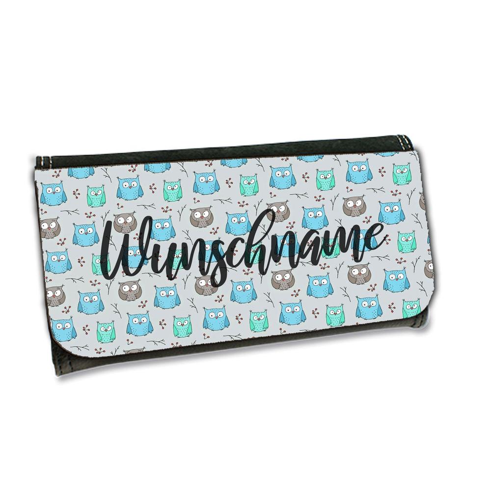 Geldbörse - Eule Wunschname - Tierisch tolle Geschenke