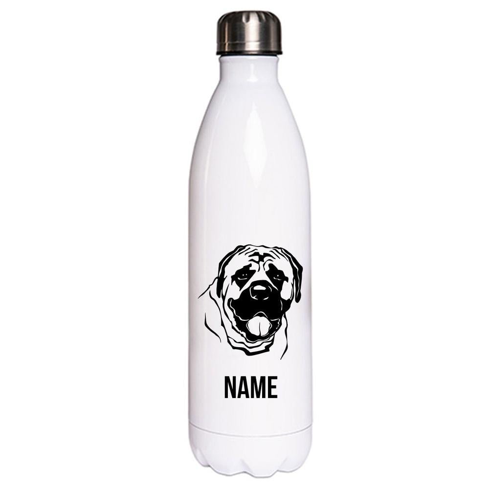 Mastiff 2 - Edelstahl Thermosflasche 750 ml mit Namen-Tierisch-tolle Geschenke-Tierisch-tolle-Geschenke