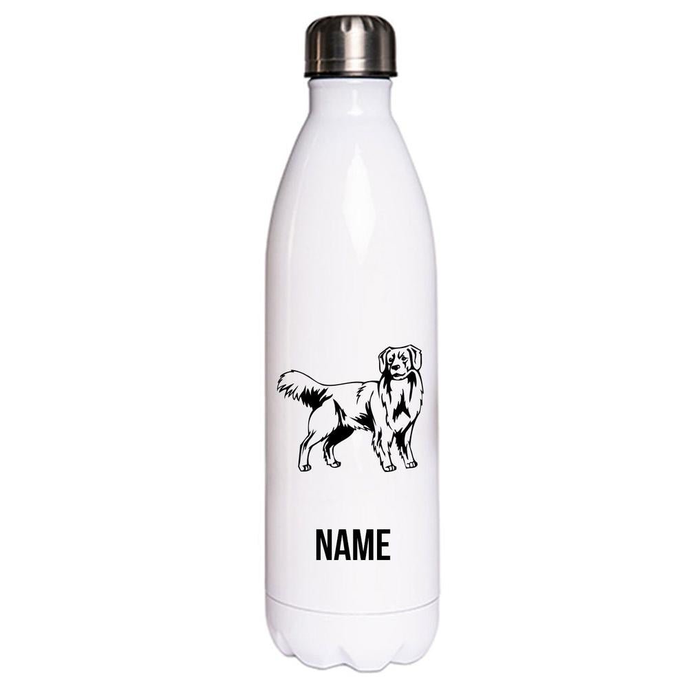 Nova Scotia Duck Tollig Retriever - Edelstahl Thermosflasche 750 ml mit Namen-Tierisch-tolle Geschenke-Tierisch-tolle-Geschenke