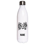 Papillon 2 - Edelstahl Thermosflasche 750 ml mit Namen-Tierisch-tolle Geschenke-Tierisch-tolle-Geschenke