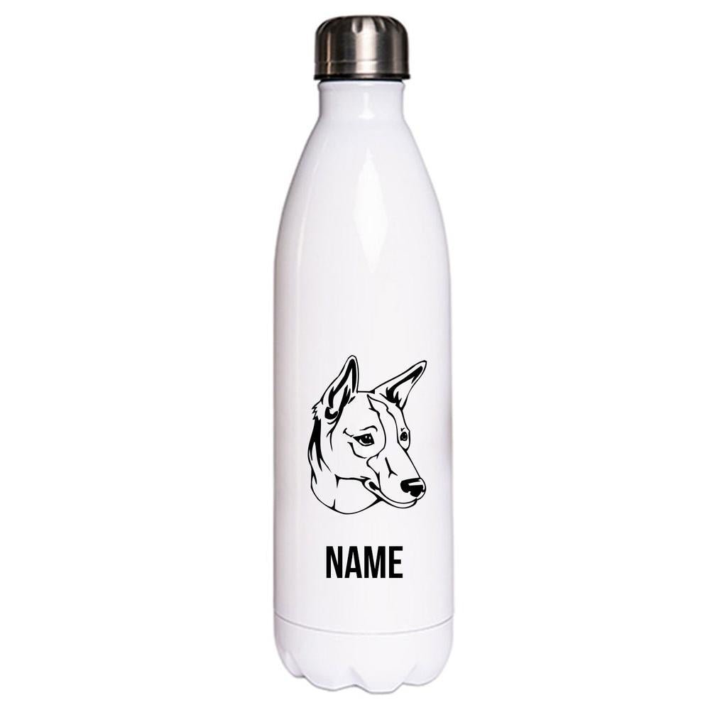 Podenco - Edelstahl Thermosflasche 750 ml mit Namen-Tierisch-tolle Geschenke-Tierisch-tolle-Geschenke