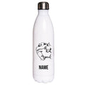 Pomeraner - Edelstahl Thermosflasche 750 ml mit Namen-Tierisch-tolle Geschenke-Tierisch-tolle-Geschenke