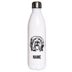 Pon Polski Owczarek Nizinny - Edelstahl Thermosflasche 750 ml mit Namen-Tierisch-tolle Geschenke-Tierisch-tolle-Geschenke