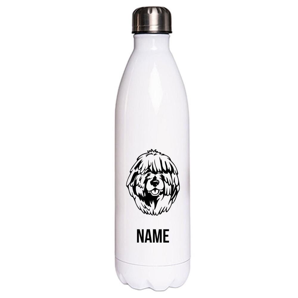 Puli - Edelstahl Thermosflasche 750 ml mit Namen-Tierisch-tolle Geschenke-Tierisch-tolle-Geschenke