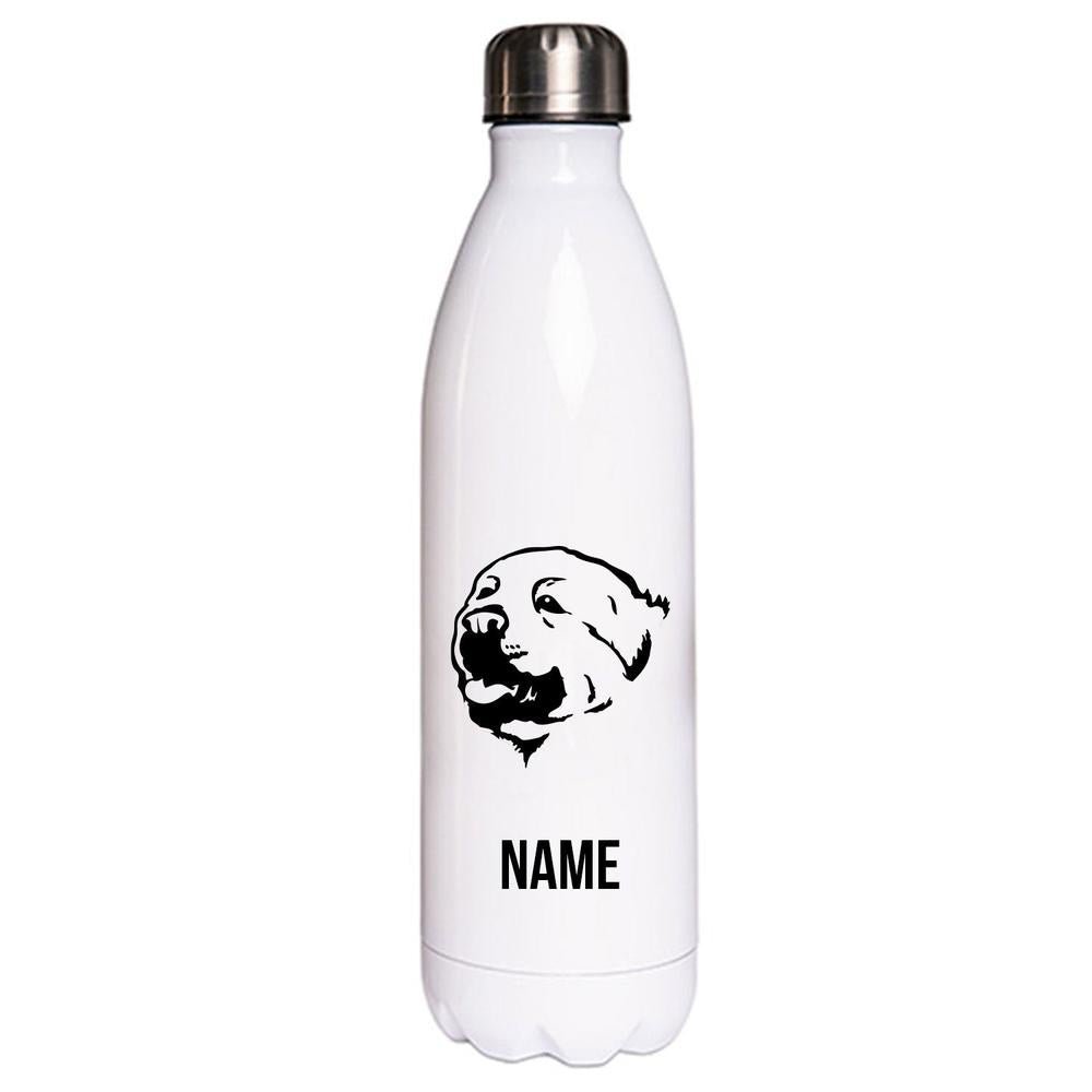 Pyrenäenberghund - Edelstahl Thermosflasche 750 ml mit Namen-Tierisch-tolle Geschenke-Tierisch-tolle-Geschenke