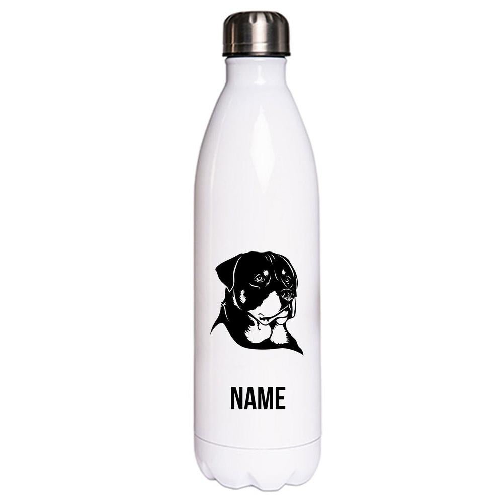 Rottweiler 3 - Edelstahl Thermosflasche 750 ml mit Namen-Tierisch-tolle Geschenke-Tierisch-tolle-Geschenke