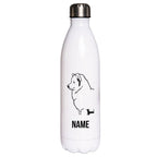 Samojede - Edelstahl Thermosflasche 750 ml mit Namen-Tierisch-tolle Geschenke-Tierisch-tolle-Geschenke