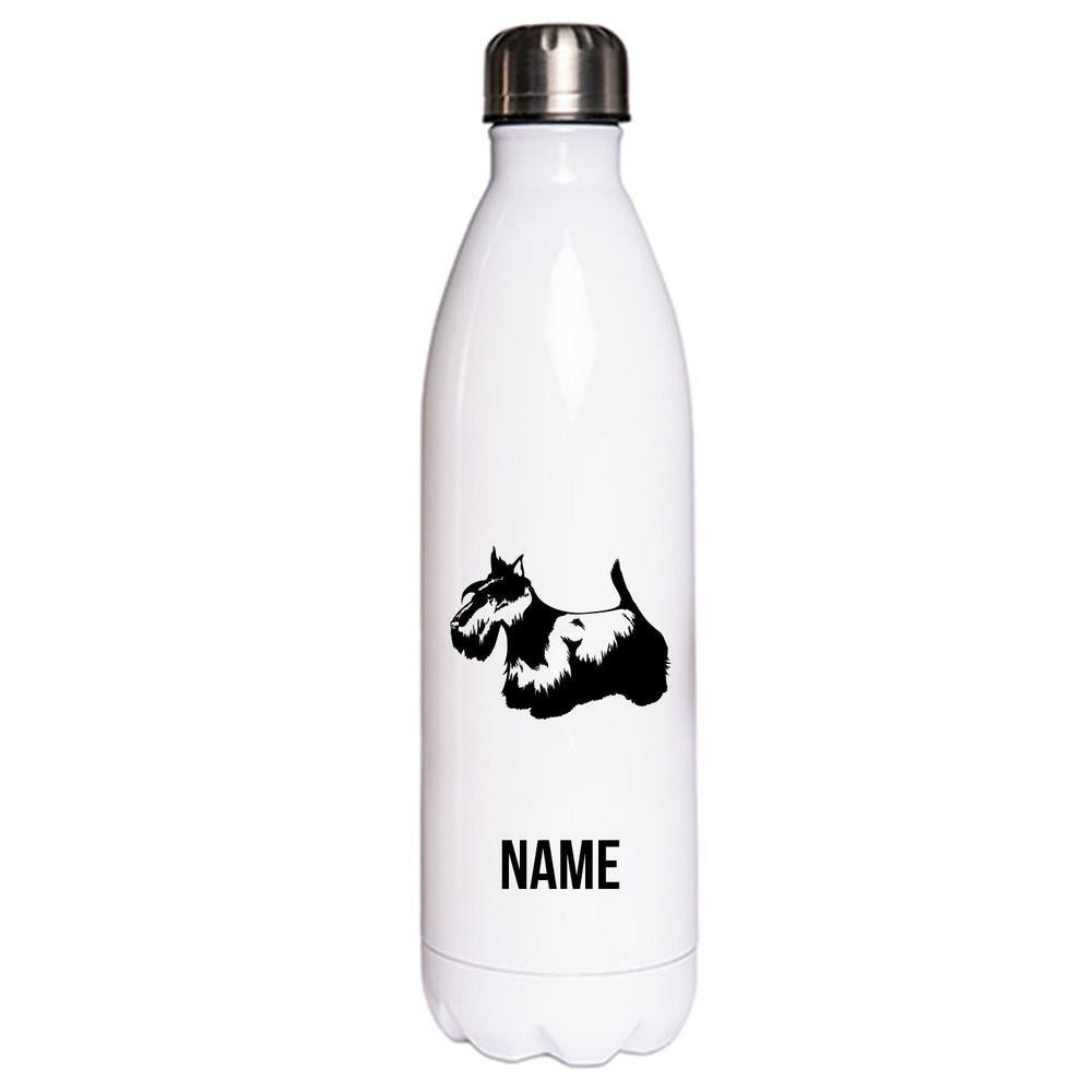 Scottish Terrier 5 - Edelstahl Thermosflasche 750 ml mit Namen-Tierisch-tolle Geschenke-Tierisch-tolle-Geschenke