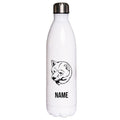 Shiba Inu - Edelstahl Thermosflasche 750 ml mit Namen-Tierisch-tolle Geschenke-Tierisch-tolle-Geschenke