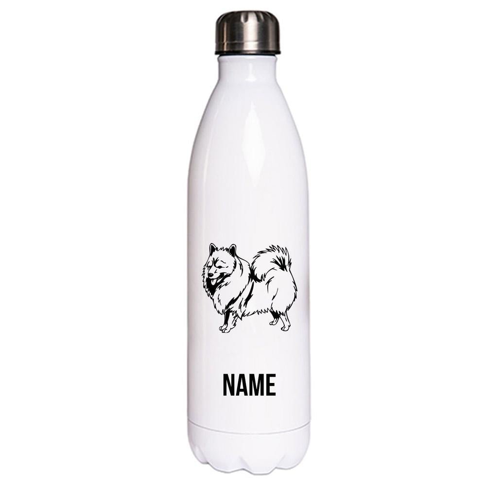Spitz - Edelstahl Thermosflasche 750 ml mit Namen-Tierisch-tolle Geschenke-Tierisch-tolle-Geschenke