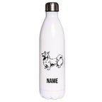 Welsh Corgi Pembroke - Edelstahl Thermosflasche 750 ml mit Namen-Tierisch-tolle Geschenke-Tierisch-tolle-Geschenke
