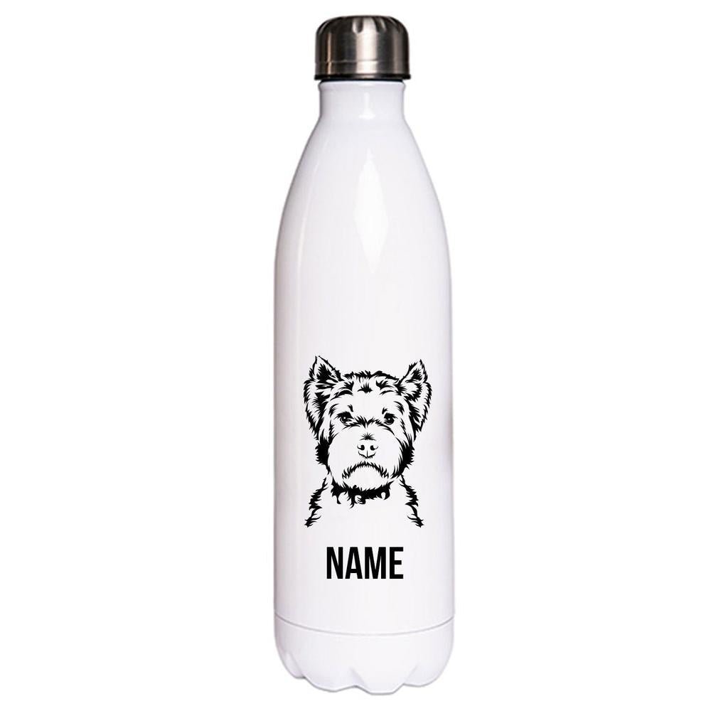 West Highland White Terrier 2 - Edelstahl Thermosflasche 750 ml mit Namen-Tierisch-tolle Geschenke-Tierisch-tolle-Geschenke
