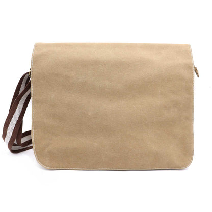 Herz 2 - Canvas Schultertasche Messenger mit Namen