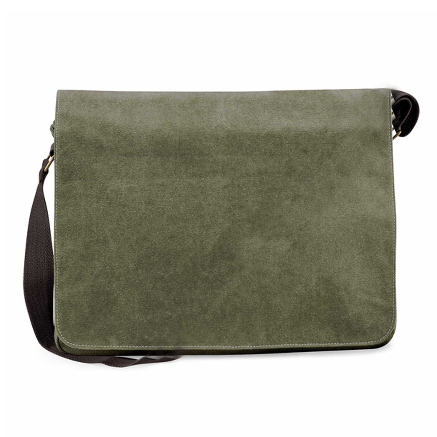 Pfötchen 1 - Canvas Schultertasche Messenger mit Namen