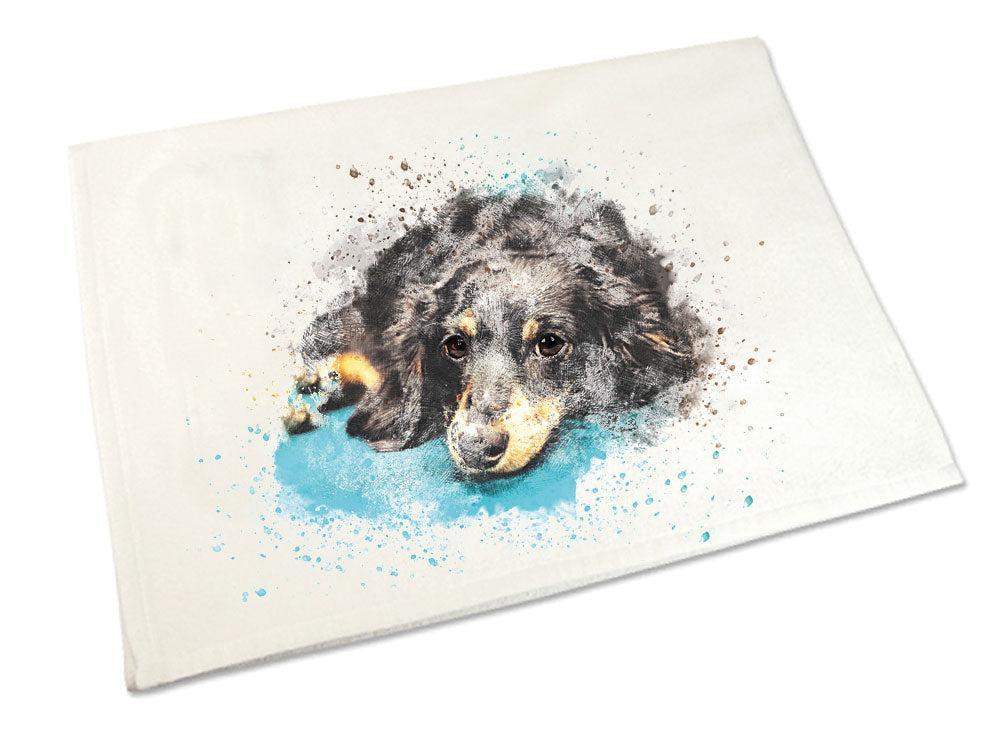 Handtuch: Dackel Langhaar 50 x 100 cm-Tierisch tolle Geschenke-Tierisch-tolle-Geschenke