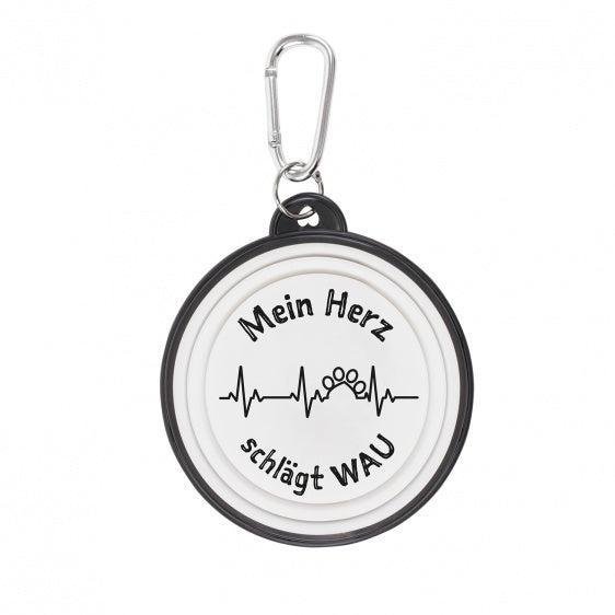 Mein Herz schlägt wau Faltnapf Hundenapf