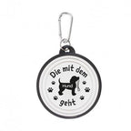 Die mit dem Hund geht Faltnapf Hundenapf