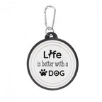 Life is better with a dog Faltnapf Hundenapf