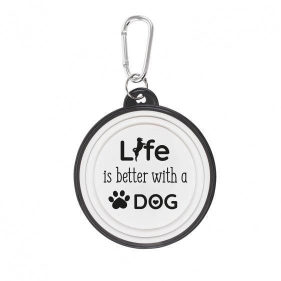 Life is better with a dog Faltnapf Hundenapf