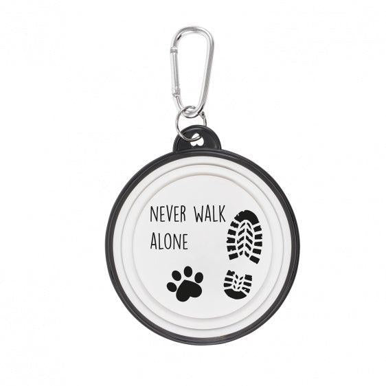 Never walk alone Faltnapf Hundenapf