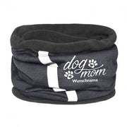Fleece Schlauchschal Mantrailing mit Motiv und Wunschname – waermender Buff Schal