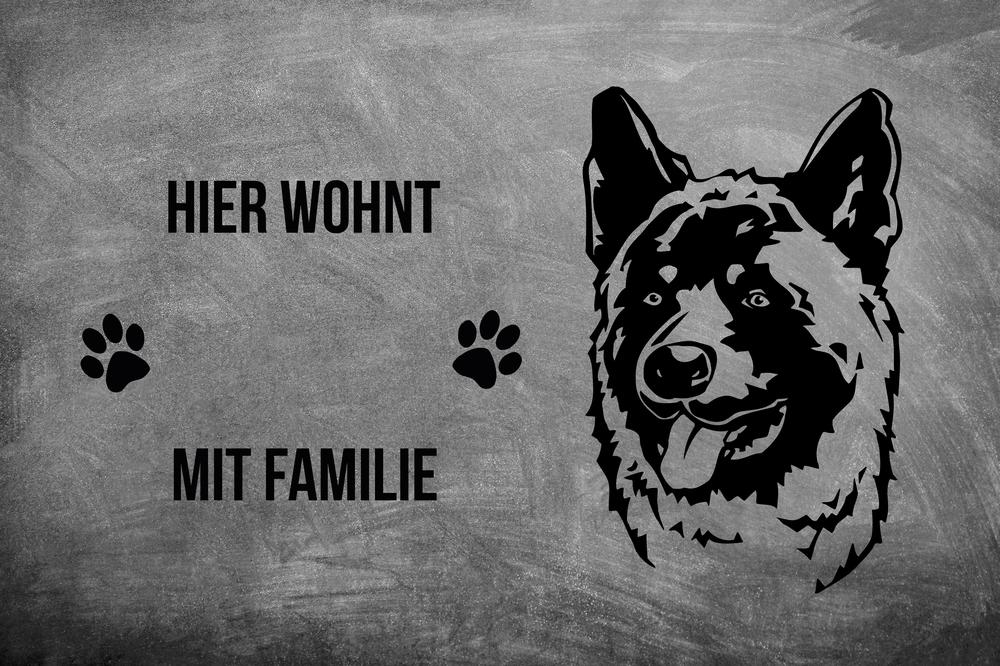 Akita 1 - Fußmatte - Schmutzfangmatte - 40 x 60 cm-Tierisch-tolle Geschenke-Tierisch-tolle-Geschenke