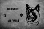 Akita 1 - Fußmatte - Schmutzfangmatte - 40 x 60 cm-Tierisch-tolle Geschenke-Tierisch-tolle-Geschenke