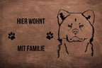 Akita - Fußmatte - Schmutzfangmatte - 40 x 60 cm-Tierisch-tolle Geschenke-Tierisch-tolle-Geschenke