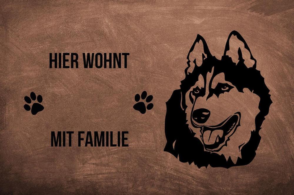 Alaskan Malamute 1 - Fußmatte - Schmutzfangmatte - 40 x 60 cm-Tierisch-tolle Geschenke-Tierisch-tolle-Geschenke