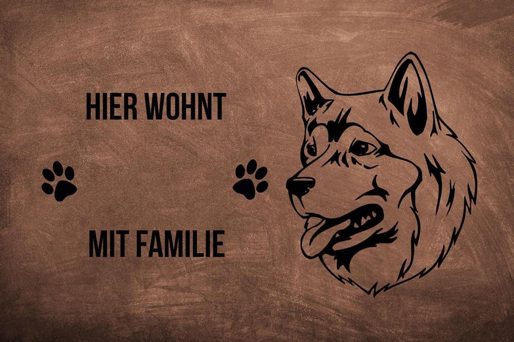 Alaskan Malamute 2 - Fußmatte - Schmutzfangmatte - 40 x 60 cm-Tierisch-tolle Geschenke-Tierisch-tolle-Geschenke