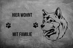 Alaskan Malamute 2 - Fußmatte - Schmutzfangmatte - 40 x 60 cm-Tierisch-tolle Geschenke-Tierisch-tolle-Geschenke